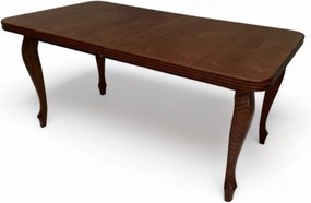 Stół Ludwik Orzech Zaowal 80x140 rozkładany do 180 + nogi drewniane