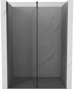 Mexen Velar drzwi prysznicowe rozsuwane 130 cm, grafit, gun gray szczotkowany - 871-130-000-41-66