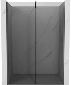 Mexen Velar drzwi prysznicowe rozsuwane 130 cm, grafit, gun gray szczotkowany - 871-130-000-41-66