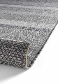 Dywan zewnętrzny Finn Boho ciemny szary 80 cm x 220 cm