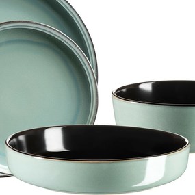 Mäser 10-częściowy zestaw jadalny ALENIA, zielony