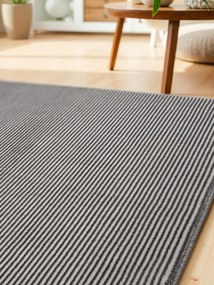 Dywan nowoczesny Perles paseczki antracytowo-kremowe 200 cm x 280 cm