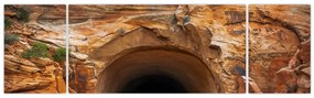 Obraz - tunel w skale (170x50 cm)