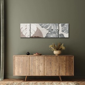 Obraz - Wzór z liśćmi (170x50 cm)