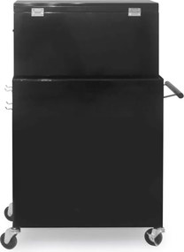 Wózek warsztatowy z 5 szufladami, 61 x 108 cm, czerwony