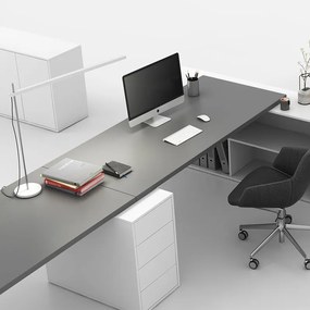 Kontener biurowy BLOCK, 400 x 800 x 710 mm, 4 szuflady, dąb naturalny