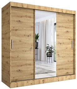 Szafa przesuwna dąb artisan 200 cm - Massi 6X