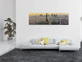 Obraz - Panorama Paryża (170x50 cm)