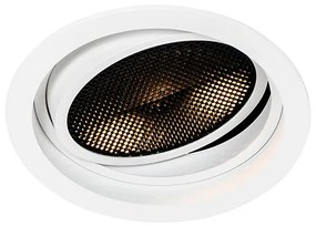 Nowoczesny reflektor wpuszczany biały regulowany - Coop 111 Honey