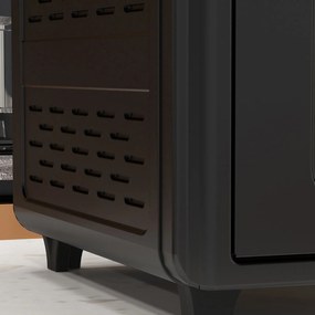 HOMCOM Minipiekarnik, Frytkownica z Powietrzem, 90-230°C, 7 Programów, Akcesoria, Czarny