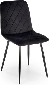 Pikowane krzesło do jadalni K525 Halmar z tkaniny velvetowej