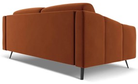 Pomarańczowa aksamitna sofa 202 cm Nalu – Makamii