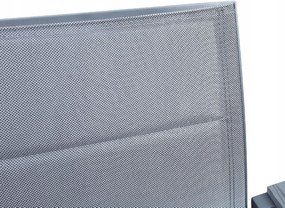 Krzesło Ogrodowe Grafit 56x65x88 cm Szara Szybkoschnąca Tkanina Nowoczesny