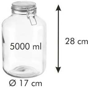 Tescoma Słoik na przetwory z klipsem DELLA CASA, 5 l, 5 l