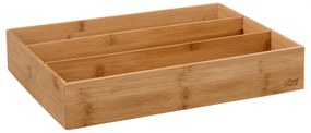 Organizer na sztućce BAMBOO, 3 przegrody