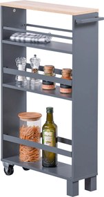 Regał kuchenny, wąski, trzypoziomowy, Kesper