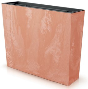 Donica ogrodowa z wkładem Urbi Beton Effect 77 x 23,5 x 68,5 cm terakota PROSPERPLAST