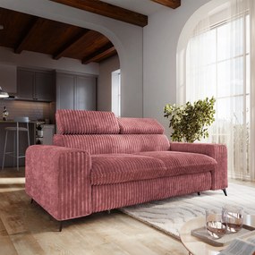 Masseno Sofa BENETE z funkcją spania - Pudrowy róż - TILIA 62