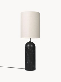 Lampa podłogowa z marmuru z funkcją przyciemniania Gravity, W 130 cm