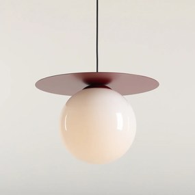 Elegancka lampa wisząca Loop L w odcieniu czerwonego wina