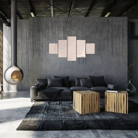 Obraz - Beżowe liście N⁰6 (125x70 cm)