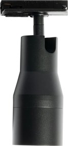 Nowoczesny czarny reflektor do systemu szynowego jednofazowego - Iconic Kohua