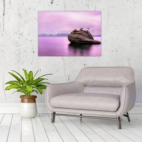 Obraz kamienia w morzu (70x50 cm)