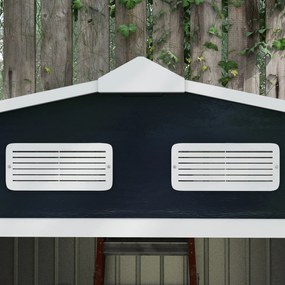 Outsunny domek narzędziowy metal kolor grafitowy, 277 x 195 x 192 cm