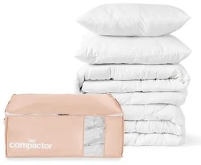 Plastikowe pojemniki próżniowe do przechowywania ubrań zestaw 3 szt. 65x45x27 cm Pink Edition – Compactor