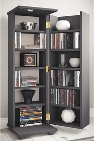 Drewniana półka CD DVD zamykana Engalo L