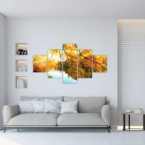 Obraz - Jesienne drzewo (125x70 cm)