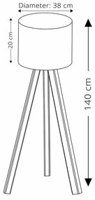 Lampa stojąca AYD-1533 Black Brown