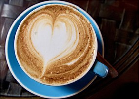 Obraz na szkle - Latte Art (70x50 cm)