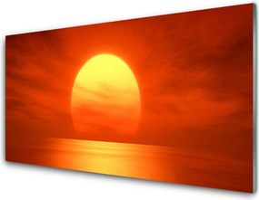 Panel Szklany Romantyczny Zachód nad Wodą