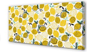 Obraz na płótnie Świeże Żółte Cytryny