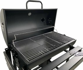 Wielofunkcyjny grill z wędzarnią + elektryczny rożen Kristen, 41 x 115 x 82 cm
