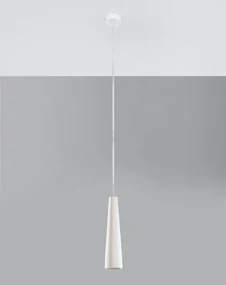 Lampa wisząca ceramiczna ELECTRA biała SOLLUX LIGHTING