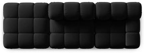 Czarna aksamitna sofa 282 cm Bellis – Micadoni Home
