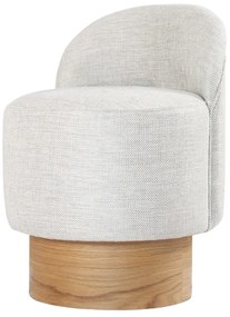 Taboret Barren Puf Light Grey