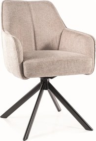 Obrotowe krzesło kubełkowe z lamówką Notti Brego