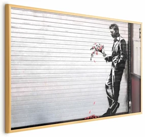 Plakat Zakochany 30x21 cm z ramą złotą bez marginesu ARTGEIST B