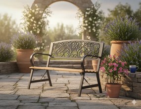 Klasyczna ławka ogrodowa N6-D24