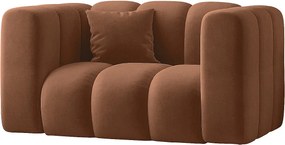 Fotel Grand, tkanina Salvador, Brązowy