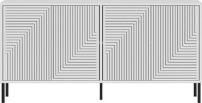 Komoda – 150 cm x 75 cm x 36 cm – Biała – Płyta wiórowa pokryta melaminą