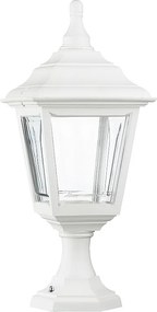 Lampa zewn?trzna CLIC CLAC 4 w stylu klasycznym - wysoko?? 43cm x szeroko?? 20,5cm - E27 42W - poliamid - ip44 - bia?y