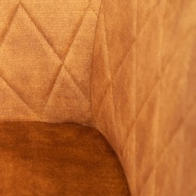 Krzesło tapicerowane SATORI musztardowe HOMLA