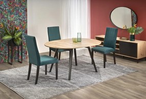 Rozkładany stół w stylu loft Ruben dąb artisan/czarny