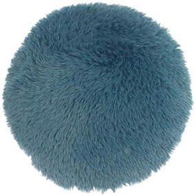 Okrągła poduszka dekoracyjna MATS 40 cm, niebieska