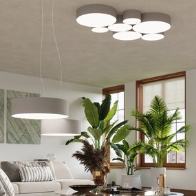 Szara lampa wisząca ø 35 cm Atis – Nice Lamps