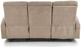 Beżowa trzyosobowa sofa rozkładana - Bover 4X